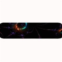 Fractal Transfer Metallic Black Large Bar Mat by Hannah976