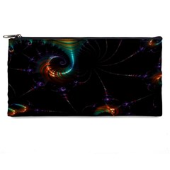 Fractal Transfer Metallic Black Pencil Case by Hannah976