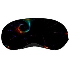 Fractal Transfer Metallic Black Sleep Mask