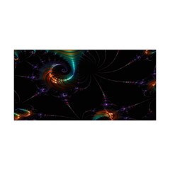 Fractal Transfer Metallic Black Yoga Headband by Hannah976