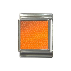 Orange Mosaic Structure Background Italian Charm (13mm) by Hannah976