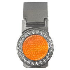 Orange Mosaic Structure Background Money Clips (cz)  by Hannah976