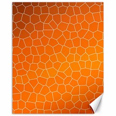 Orange Mosaic Structure Background Canvas 16  X 20 