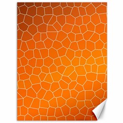 Orange Mosaic Structure Background Canvas 36  X 48  by Hannah976