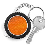 Orange Mosaic Structure Background Measuring Tape Front