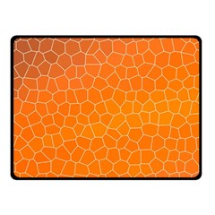 Orange Mosaic Structure Background Fleece Blanket (small) by Hannah976