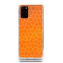 Orange Mosaic Structure Background Samsung Galaxy S20plus 6 7 Inch Tpu Uv Case by Hannah976