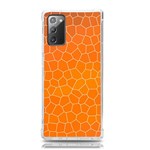 Orange Mosaic Structure Background Samsung Galaxy Note 20 TPU UV Case Front