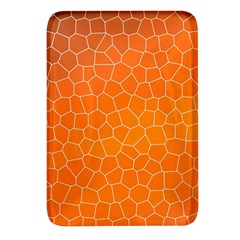 Orange Mosaic Structure Background Rectangular Glass Fridge Magnet (4 Pack) by Hannah976