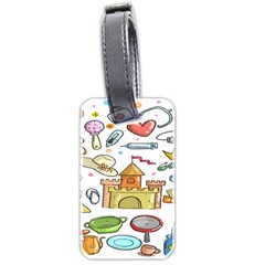 Baby Equipment Child Sketch Hand Luggage Tag (two Sides) by Hannah976