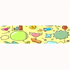 Cute Sketch Child Graphic Funny Large Bar Mat by Hannah976