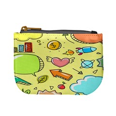 Cute Sketch Child Graphic Funny Mini Coin Purse by Hannah976