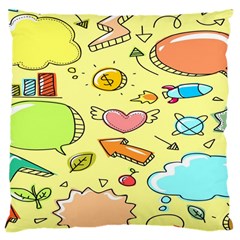 Cute Sketch Child Graphic Funny Large Cushion Case (one Side) by Hannah976