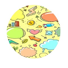 Cute Sketch Child Graphic Funny Mini Round Pill Box (pack Of 3) by Hannah976