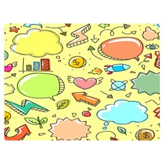 Cute Sketch Child Graphic Funny Premium Plush Fleece Blanket (extra Small) by Hannah976