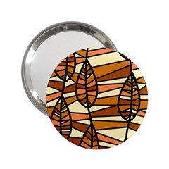 Autumn Leaf Mosaic Seamless 2 25  Handbag Mirrors by Hannah976