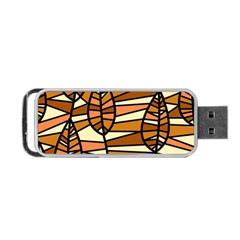 Autumn Leaf Mosaic Seamless Portable Usb Flash (one Side) by Hannah976