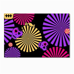 Seamless Halloween Day Of The Dead Postcards 5  X 7  (pkg Of 10) by Hannah976