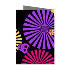 Seamless Halloween Day Of The Dead Mini Greeting Cards (pkg Of 8) by Hannah976