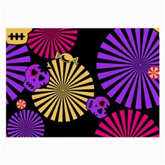 Seamless Halloween Day Of The Dead Large Glasses Cloth by Hannah976