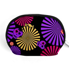 Seamless Halloween Day Of The Dead Accessory Pouch (medium) by Hannah976