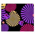 Seamless Halloween Day Of The Dead Two Sides Premium Plush Fleece Blanket (Small) 50 x40  Blanket Front