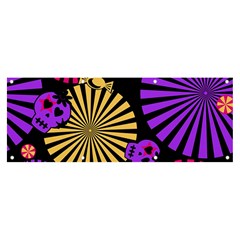 Seamless Halloween Day Of The Dead Banner And Sign 8  X 3  by Hannah976