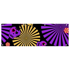 Seamless Halloween Day Of The Dead Banner And Sign 9  X 3  by Hannah976