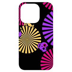 Seamless Halloween Day Of The Dead Iphone 14 Pro Black Uv Print Case by Hannah976