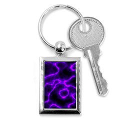 Purple Pattern Background Structure Key Chain (rectangle) by Hannah976