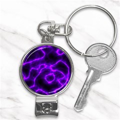 Purple Pattern Background Structure Nail Clippers Key Chain by Hannah976