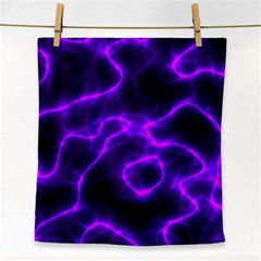 Purple Pattern Background Structure Face Towel by Hannah976