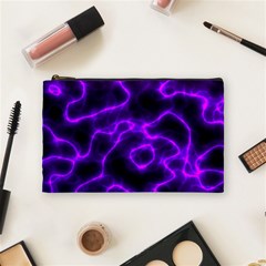 Purple Pattern Background Structure Cosmetic Bag (medium) by Hannah976