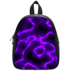 Purple Pattern Background Structure School Bag (small) by Hannah976