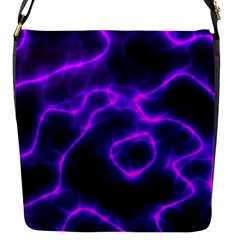 Purple Pattern Background Structure Flap Closure Messenger Bag (s) by Hannah976