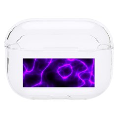 Purple Pattern Background Structure Hard Pc Airpods Pro Case by Hannah976