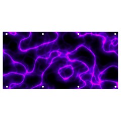 Purple Pattern Background Structure Banner And Sign 8  X 4  by Hannah976