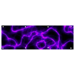 Purple Pattern Background Structure Banner And Sign 9  X 3  by Hannah976