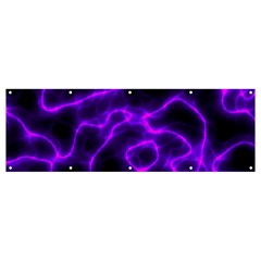 Purple Pattern Background Structure Banner And Sign 12  X 4  by Hannah976