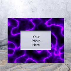 Purple Pattern Background Structure White Tabletop Photo Frame 4 x6  by Hannah976