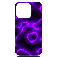 Purple Pattern Background Structure Iphone 14 Pro Black Uv Print Case by Hannah976