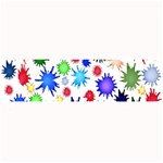 Inks Drops Black Colorful Paint Large Bar Mat 32 x8.5  Bar Mat