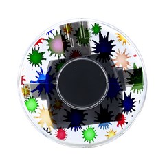 Inks Drops Black Colorful Paint On-the-go Memory Card Reader by Hannah976