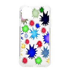 Inks Drops Black Colorful Paint Iphone 11 Tpu Uv Print Case by Hannah976