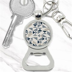 Geometric Triangle Modern Mosaic Bottle Opener Key Chain by Hannah976