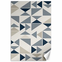 Geometric Triangle Modern Mosaic Canvas 24  X 36  by Hannah976