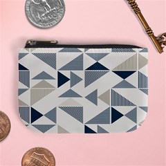 Geometric Triangle Modern Mosaic Mini Coin Purse by Hannah976