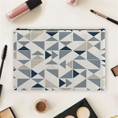 Geometric Triangle Modern Mosaic Cosmetic Bag (large) by Hannah976