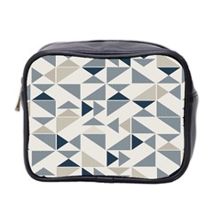 Geometric Triangle Modern Mosaic Mini Toiletries Bag (two Sides) by Hannah976