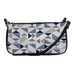 Geometric Triangle Modern Mosaic Shoulder Clutch Bag by Hannah976